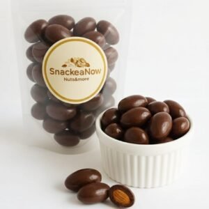 Almendras bañadas con chocolate premium Blancas o negras